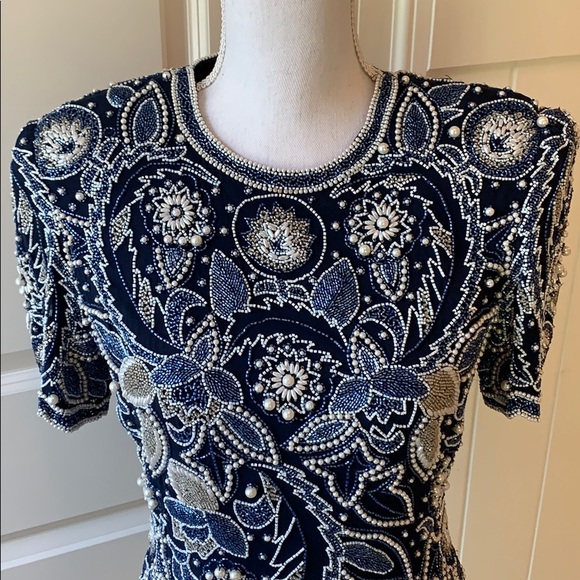 Albert Nipon beaded top - Picture 2 of 4